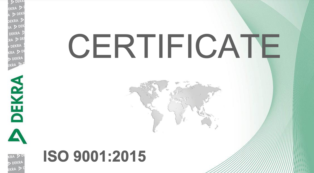 ISO Zertifikat 9001 2015 EN